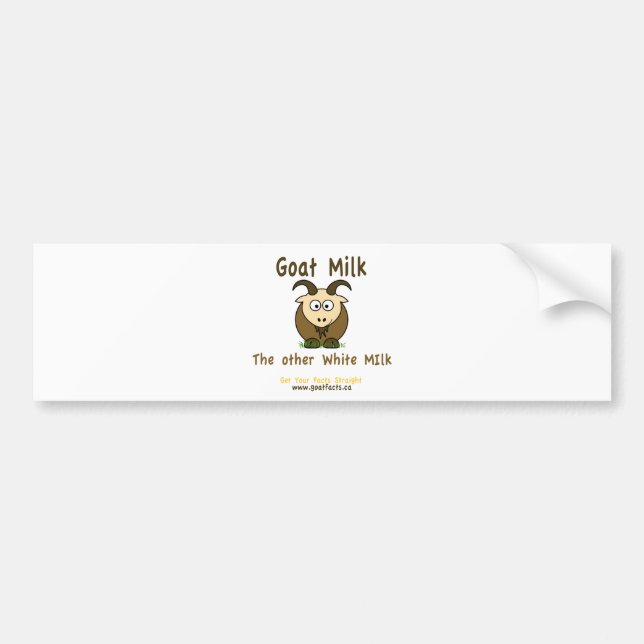 Autocollant De Voiture Lait de chèvre, l'autre lait blanc Producst (Devant)
