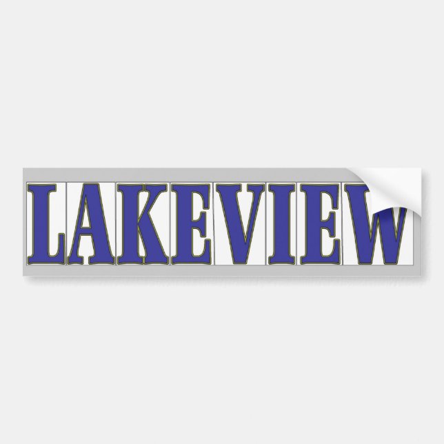 AUTOCOLLANT DE VOITURE LAKEVIEW (Devant)