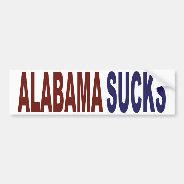 Autocollant De Voiture L'Alabama suce (Devant)