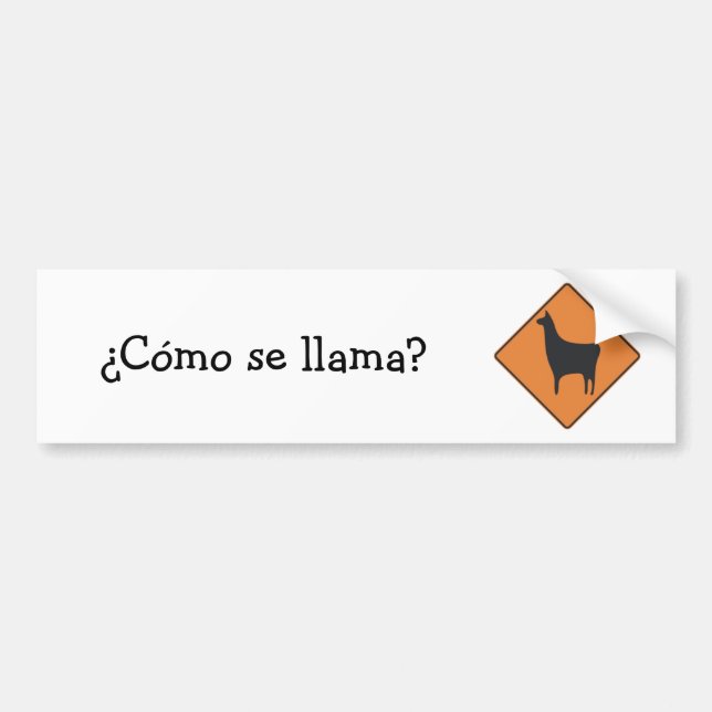Autocollant De Voiture Lama de Se de Cómo de ¿ ? (Devant)