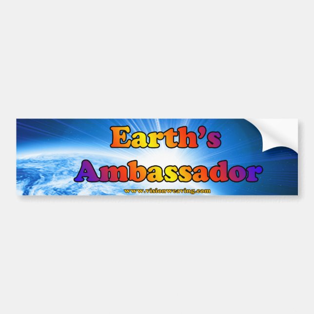 Autocollant De Voiture L'ambassadeur de la terre (Devant)
