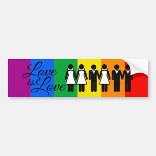 AUTOCOLLANT DE VOITURE L'AMOUR DE MARIAGE EST L'AMOUR 2 - .PNG
