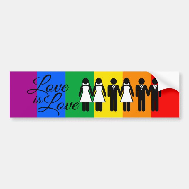 AUTOCOLLANT DE VOITURE L'AMOUR DE MARIAGE EST L'AMOUR 2 - .PNG (Devant)