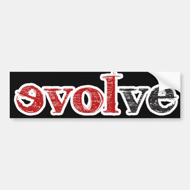 Autocollant De Voiture L'amour évolue (Devant)