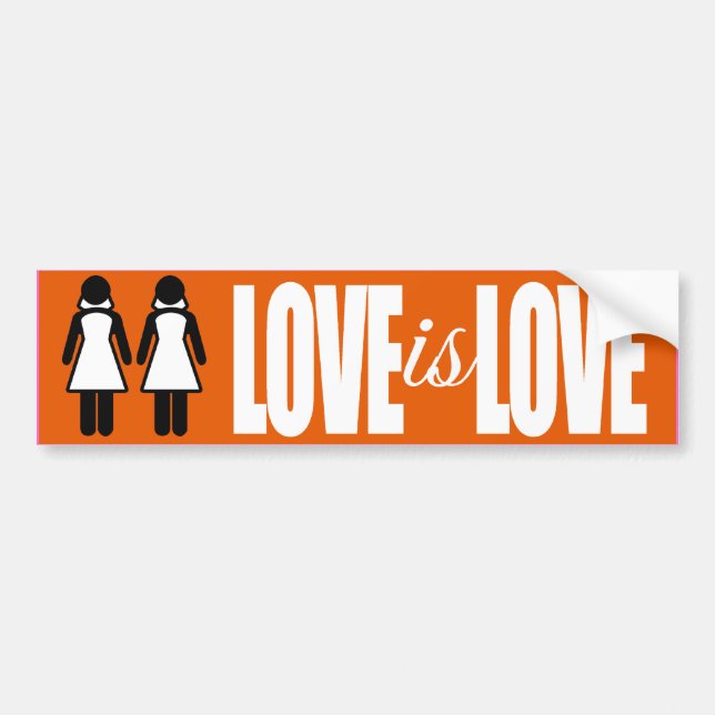Autocollant De Voiture L'AMOUR MARIAGE LESBIEN EST L'AMOUR -.png (Devant)