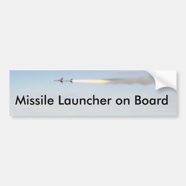 Autocollant De Voiture Lance-missiles à bord (Devant)