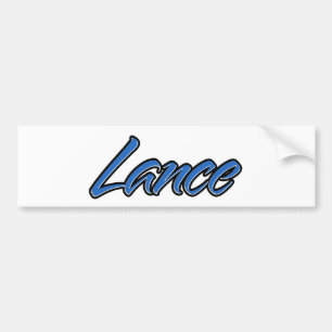 Autocollant De Voiture Lance Name blue Aufkleber Sticker Autoaufkleber