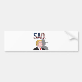 Autocollant De Voiture L'anti Président triste sarcastique drôle Donald