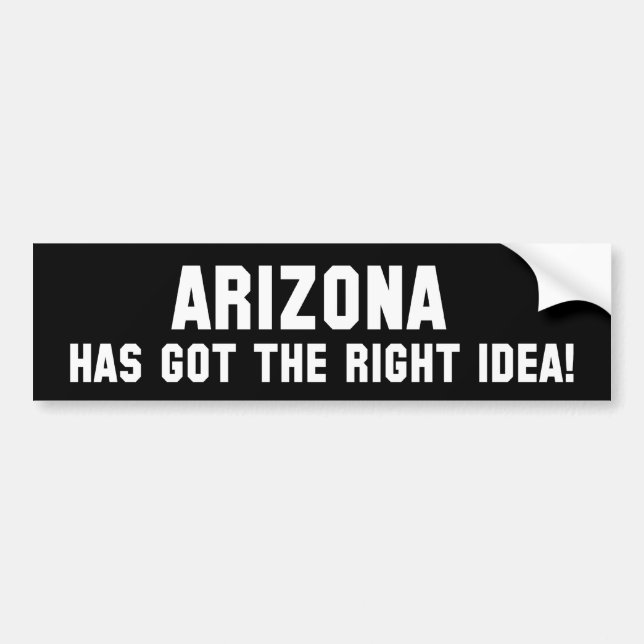 Autocollant De Voiture L'ARIZONA A LA BONNE IDÉE ! Adhésif pour (Devant)
