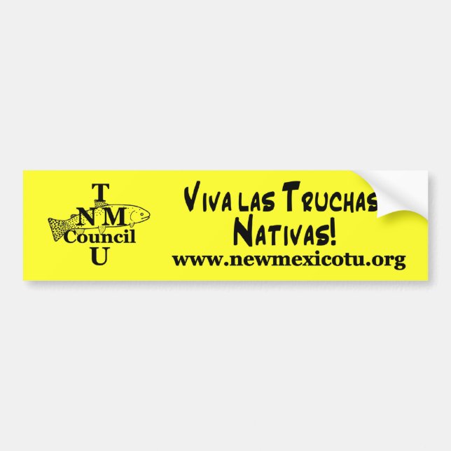 Autocollant De Voiture Las Truchas Nativas de vivats ! Adhésif pour (Devant)