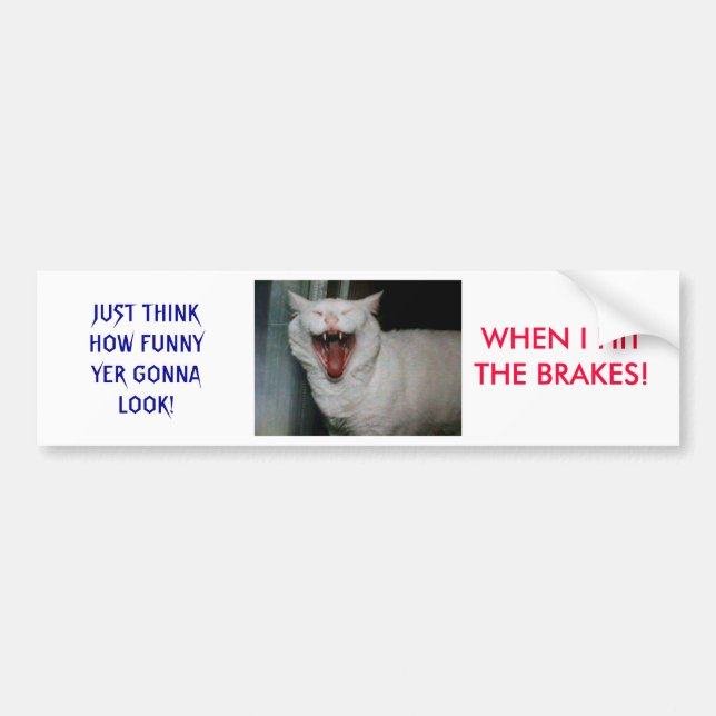 Autocollant De Voiture LaughMyFucckinAzzOff (Devant)