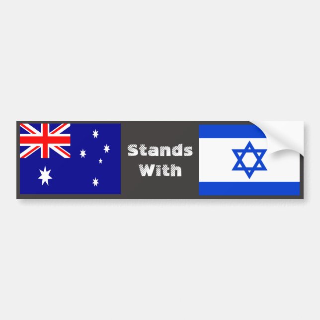 Autocollant De Voiture L'Australie Et Israël (Devant)