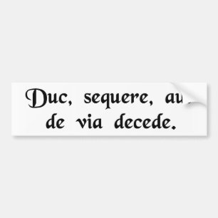 Autocollant De Voiture L'avance, suivent, ou sortent de la manière