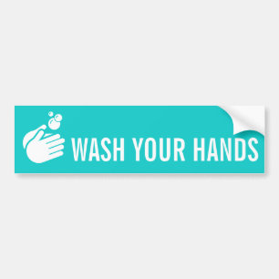 Autocollant De Voiture Lavez Vos Mains - Lavage des Mains Coronavirus & G