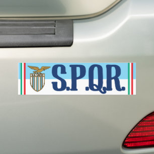AUTOCOLLANT DE VOITURE LAZIO SPQR