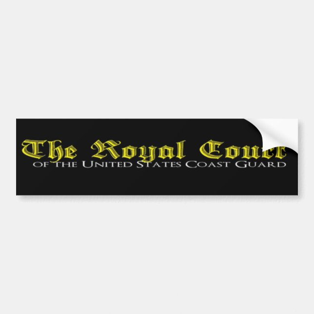 Autocollant De Voiture Le bumpersticker royal de cour (Devant)