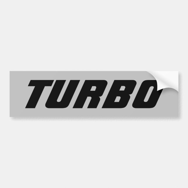 Autocollant De Voiture Le cadeau "TURBO" a chargé le camion diesel de (Devant)