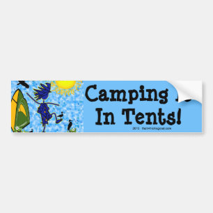 Autocollant De Voiture Le camping est dans des tentes