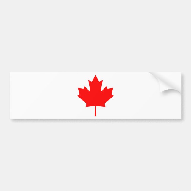 Autocollant De Voiture Le Canada - feuille d'érable (Devant)