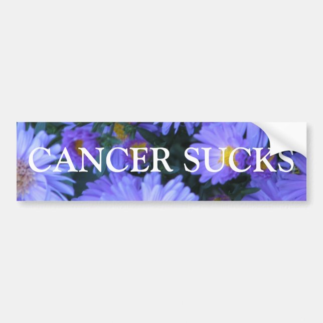 AUTOCOLLANT DE VOITURE LE CANCER SUCE (Devant)