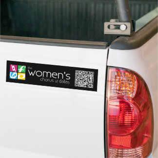 Autocollant De Voiture Le choeur des femmes de Dallas Logo Code QR