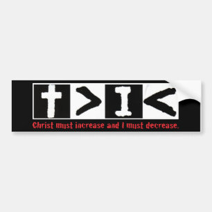 Autocollant De Voiture Le Christ doit augmenter