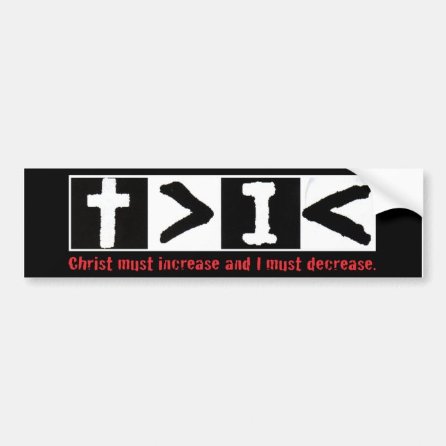 Autocollant De Voiture Le Christ doit augmenter (Devant)