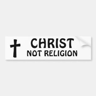 Autocollant De Voiture Le Christ - pas religion