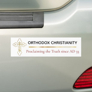 Autocollant De Voiture Le christianisme orthodoxe dit la vérité depuis l'