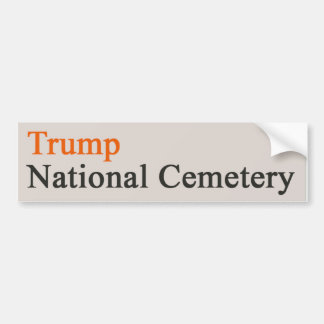 Autocollant De Voiture Le cimetière national de Trump — Beige-Orange