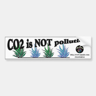 AUTOCOLLANT DE VOITURE LE CO2 N'EST PAS POLLUTION RÉVISÉE