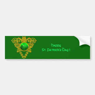 AUTOCOLLANT DE VOITURE LE COEUR CELTIQUE DE SAINT PATRICK