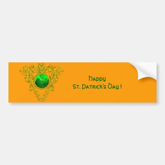 AUTOCOLLANT DE VOITURE LE COEUR CELTIQUE DE SAINT PATRICK (Devant)