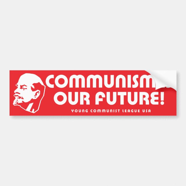 Autocollant De Voiture Le "communisme est notre avenir !" YCLUSA (Devant)