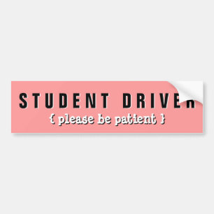 Autocollant De Voiture Le conducteur d'étudiant de précaution veuillez