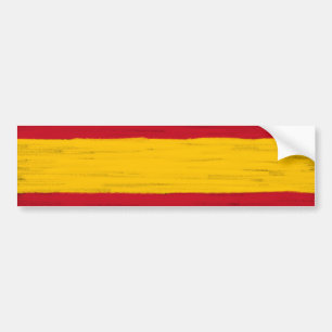 Autocollant De Voiture Le crayon de cire de l'Espagne a esquissé le