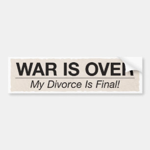 Autocollant De Voiture Le divorce est final