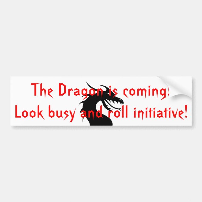 Autocollant De Voiture Le Dragon arrive (Devant)