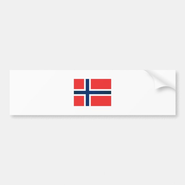 Autocollant De Voiture Le Drapeau de Norway (Devant)
