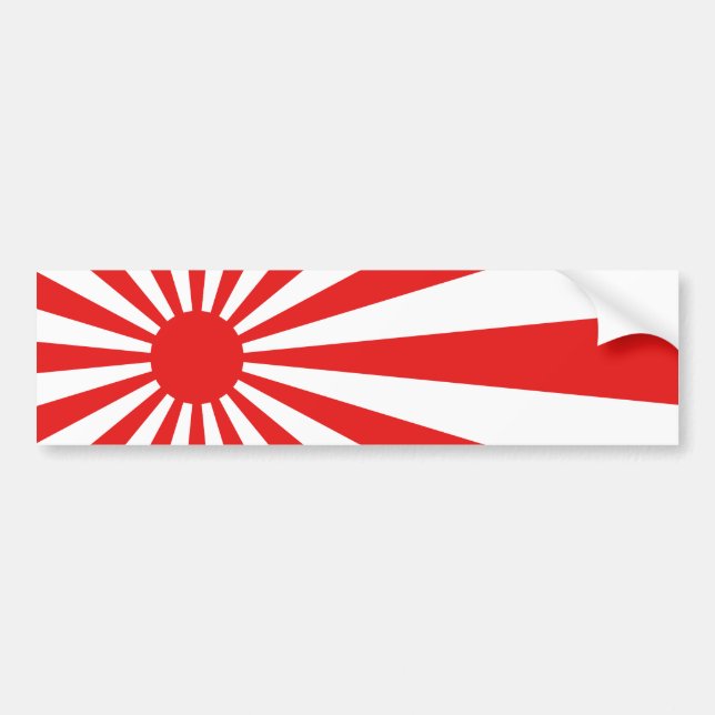 Autocollant De Voiture Le drapeau de Soleil Levant (Devant)