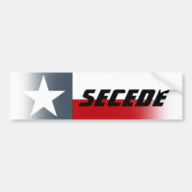 Autocollant De Voiture Le drapeau du Texas d'adhésif pour pare-chocs se (Devant)