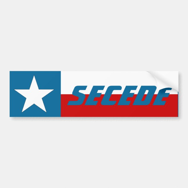 Autocollant De Voiture Le drapeau solitaire d'état d'étoile du Texas (Devant)