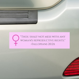 Autocollant De Voiture Le droit des femmes sarcastiques à choisir le verb