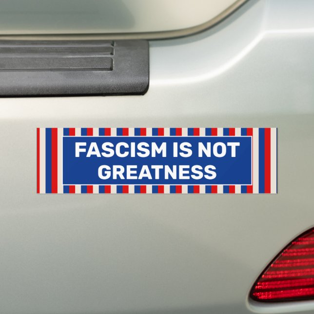 Autocollant De Voiture Le fascisme n'est pas grand (En voiture)