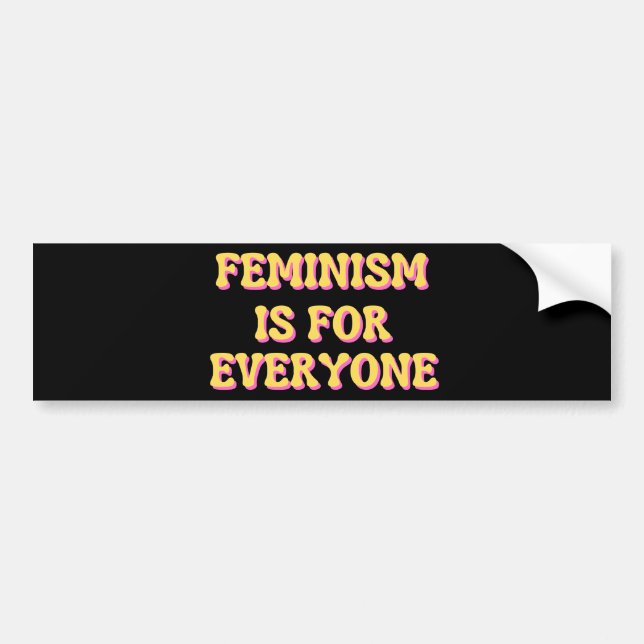 Autocollant De Voiture Le féminisme est pour tous (Devant)
