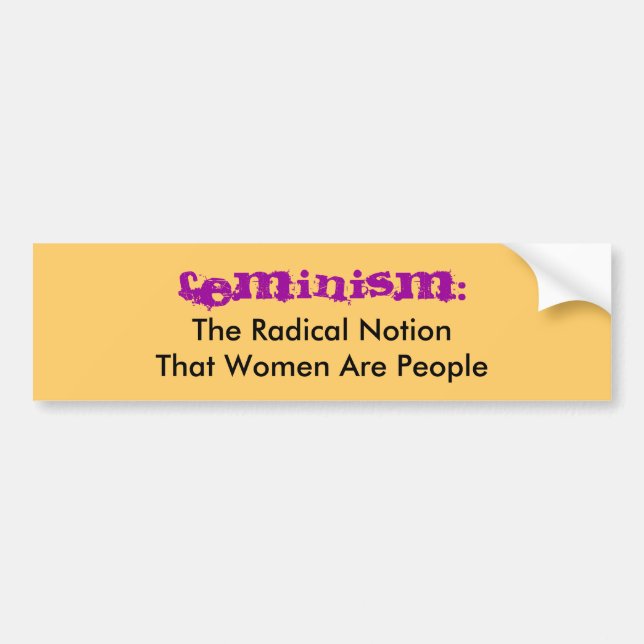 Autocollant De Voiture Le féminisme : , les femmes de NotionThat de (Devant)