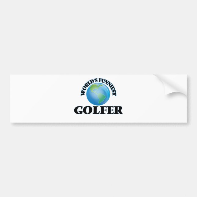Autocollant De Voiture Le golfeur le plus drôle du monde (Devant)