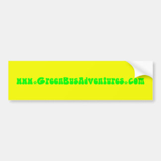 Autocollant De Voiture Le jaune vert d'aventure d'autobus fleurit