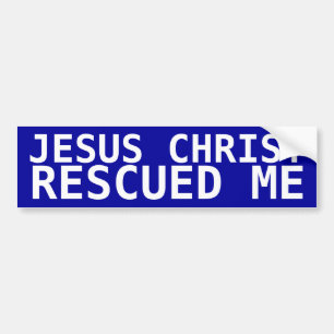 Autocollant De Voiture Le Jésus-Christ m'a secouru