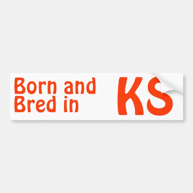 Autocollant De Voiture Le Kansas a multiplié l'autocollant (d'adhésif (Devant)